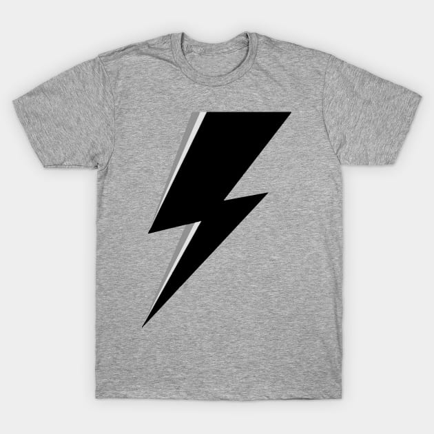 Black and white lighting bolt  - Eyesasdaggers T-Shirt by eyesasdaggers